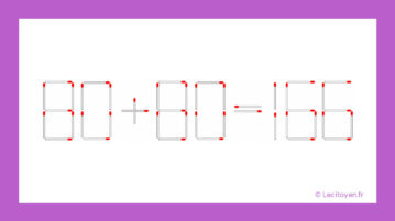 Défi des allumettes : Résolvez cette énigme mathématique en moins de 30 secondes en déplaçant une seule allumette !