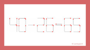 Le Défi des Allumettes : Résolvez cette énigme mathématique en moins de 30 secondes!