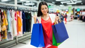 des femmes font du shopping