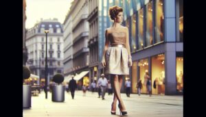 a fashionista with beautiful heels