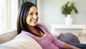 regarder la tv dans son canapé