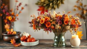 Couronnes de fleurs séchées DIY : Créez une déco d'automne chaleureuse et durable