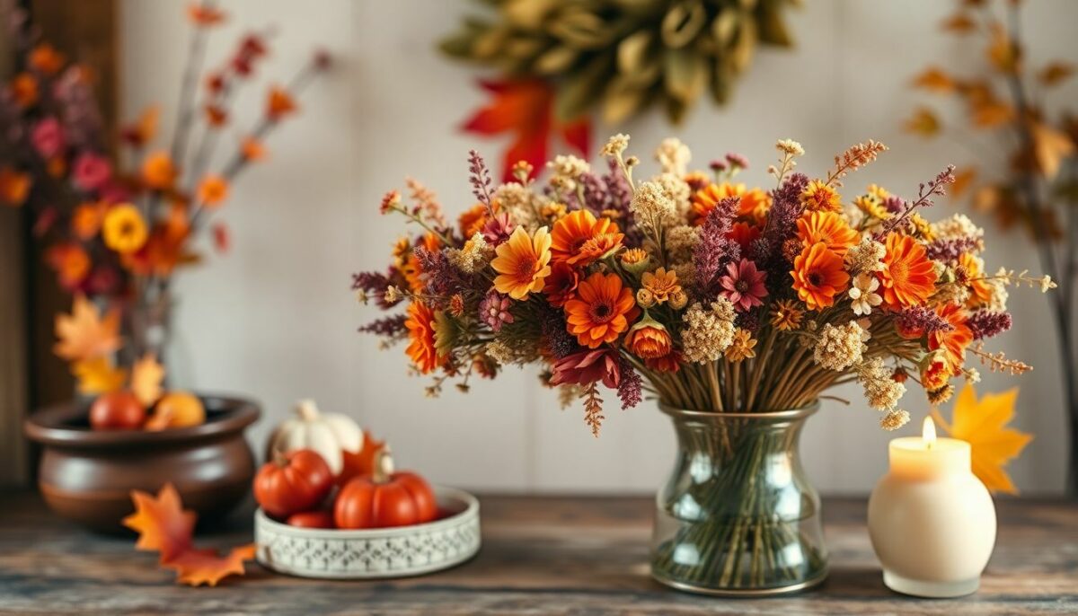 Couronnes de fleurs séchées DIY : Créez une déco d'automne chaleureuse et durable