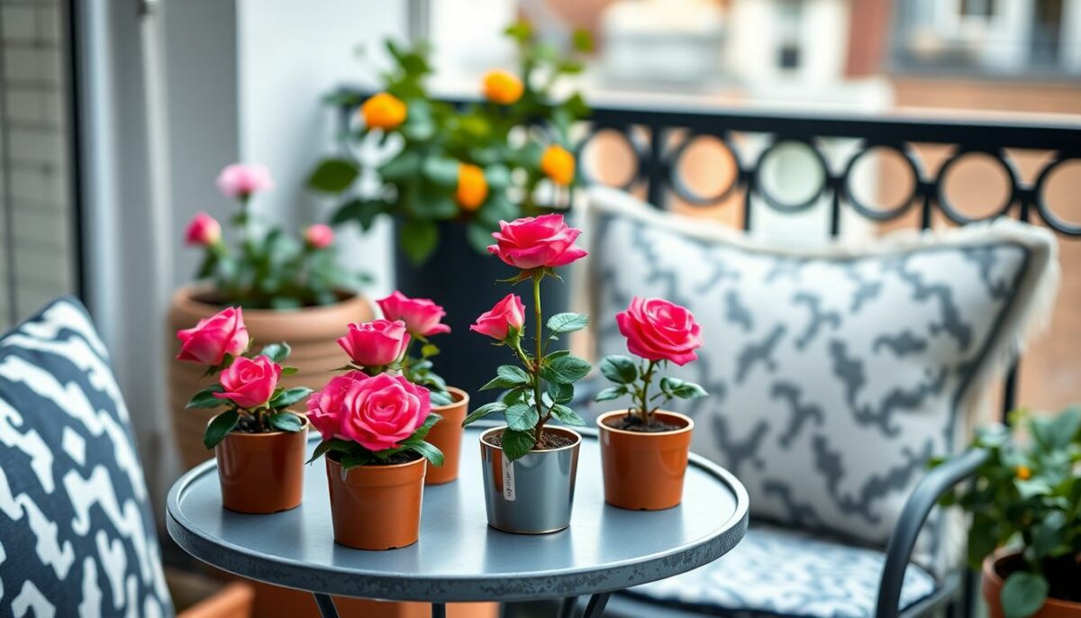 Mini-rosiers en pot : la solution déco idéale pour les petits espaces