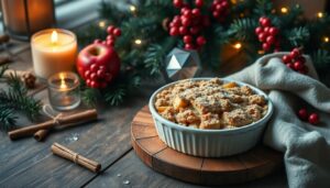 Cette recette de crumble aux pommes et épices de Noël va enflammer votre cuisine pendant les fêtes !