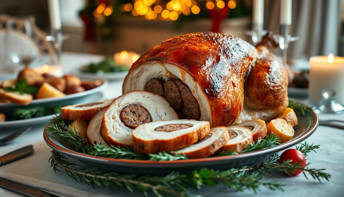 Rôti de dinde farci à la saucisse : découvrez cette recette qui révolutionne vos repas de fête